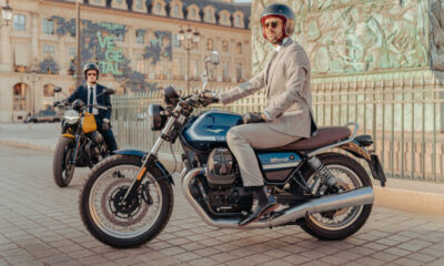 un motard en ville