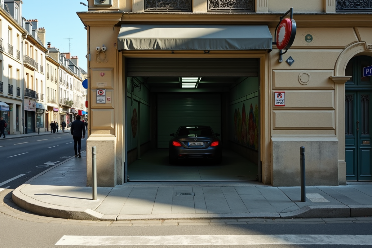 sortie garage